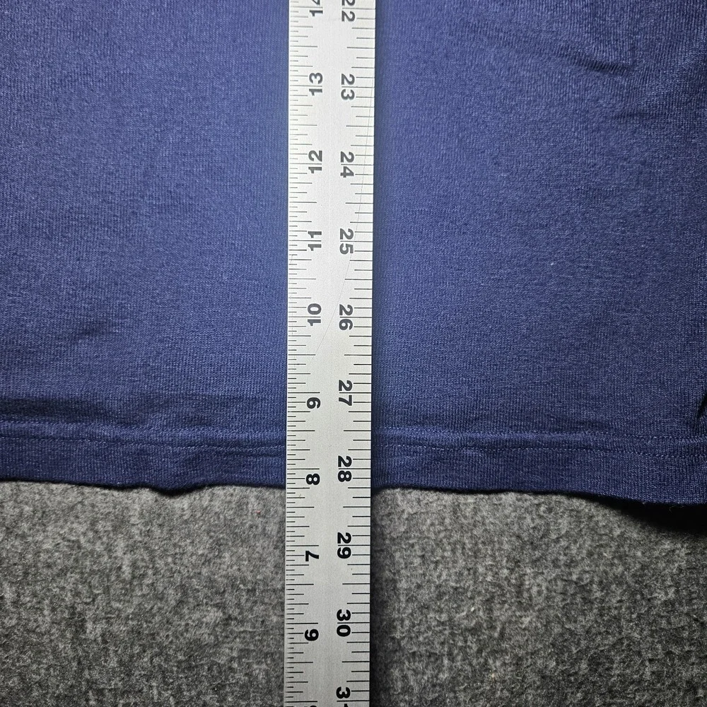 Vintage Thermal Men's Medium Blue Long Sleeve 100% Poly Undershirt USA